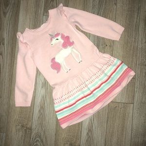 🦄ADORABLE UNICORN 4T SWEATER SPRING DRESS